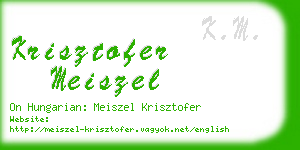 krisztofer meiszel business card